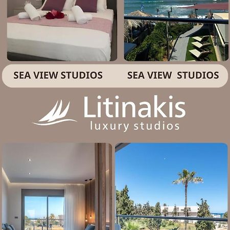 Litinakis Studios Sea View & Litinakis Studios Garden View 700 Meters Away Агия-Марина Экстерьер фото